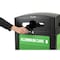 Alpine Industries 40 Gal. Steel Green All-Weather Outdoor Recycling Bin Trash Can with Recycle Circular Dome Lid ALP471-40-GS-M - alternate 4